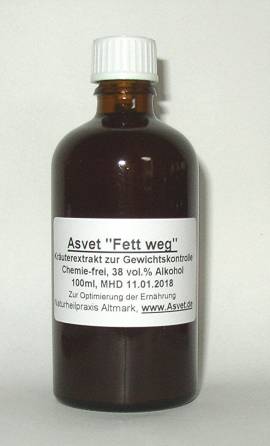 100ml Asvet -Fett weg- Tropfen , mit Helianthus - Bild vergr��ern 